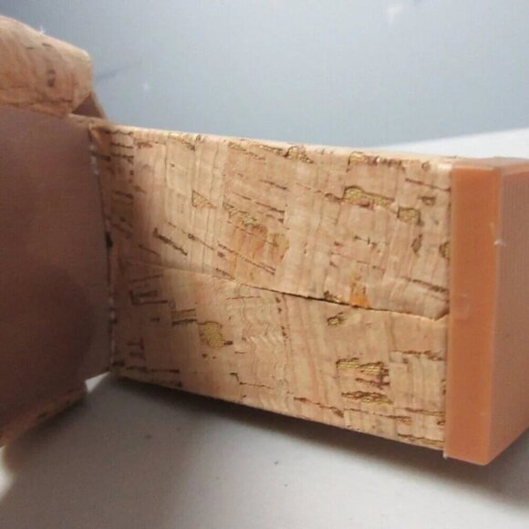 Torrid Womens Nat Cork Platform Heels 9 W W Strappy Block Sandals Shoes 902 - Picture 9 of 13